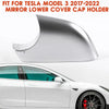 Tesla Model 3 Chrome Left Wing Rearview Mirror Cover (2017-2022)