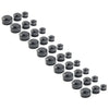 Harley 10 x Black CNC Inner 9/11/13mm Motor Bolt Topper Caps