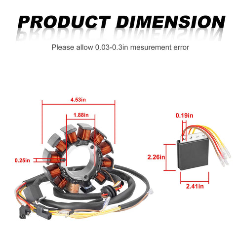 Polaris Ranger 500 6x6 Stator & Regulator Rectifier & O-ring (2000-2001)