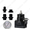 Universal Black AN8 Fuel Pressure Regulator with Boost & Fittings