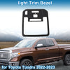 Toyota Tundra Front Row Headlight Trim Bezel Carbon Fiber (2022–2023)