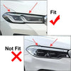 BMW 5 Series G30 G31 M5 F90 Carbon Look Headlight Eyebrow Trim (2021-2023)