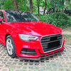 Audi A3 S3 8V Sline (2017-2020) Carbon Look Bumper Spoiler Lip
