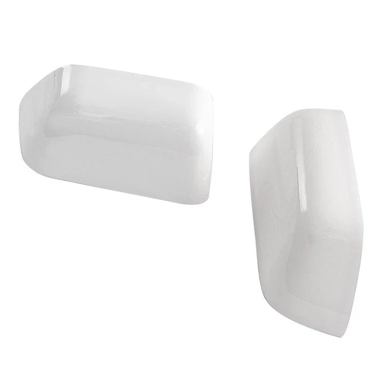 Ford F250 F550 Superduty White Wing Side Towing Top Mirror Cover Caps (2017-2024)