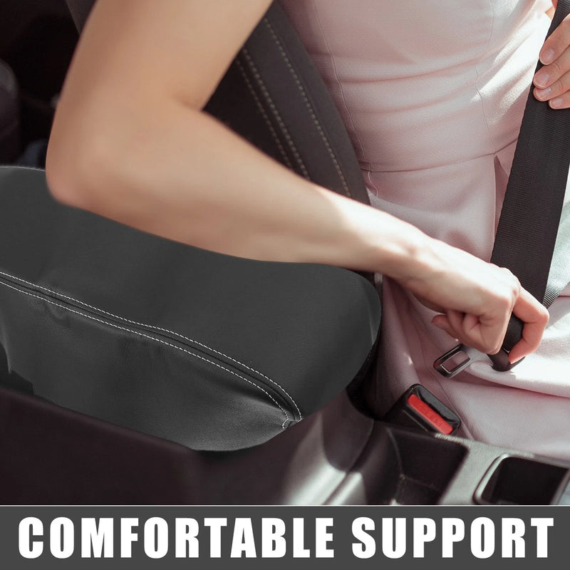 Dodge Charger (2008-2010) Black with Stitches Center Console Armrest Cover
