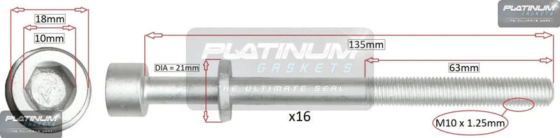 Subaru Outback BHE 3.0L H6 EZ30 CYLINDER HEAD BOLT SET (2000–2003)
