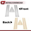 Ford Escape (2008-2012) Silver Tone 6 Pcs Door Pillar Window Trim