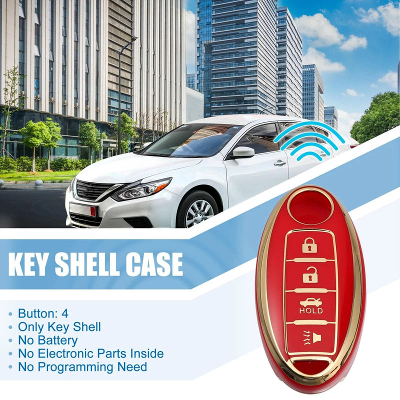 INFINITI QX80 Red Key Fob Case Cover Silicone (2014-2014)