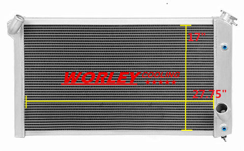 Chevy Corvette C3 V8 5.7L 7.4L NSW-33.5" Aluminum Radiator (1973-1976)