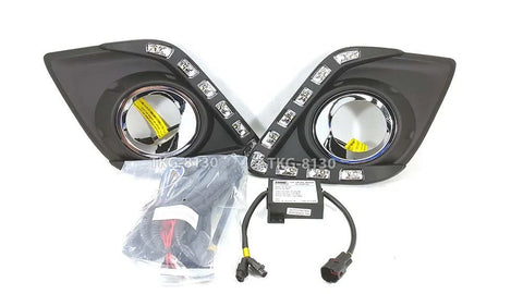 Toyota Hilux 1kd2WD Fog Lights Covers L.E.D (2015-2017)