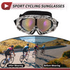 1 Pc Motorcycle Goggles Blue Purple Lens Black White Frame PC TPU