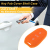 Peugeot 208 / e208 Orange Key Fob Shell Cover Case (2019-2023)