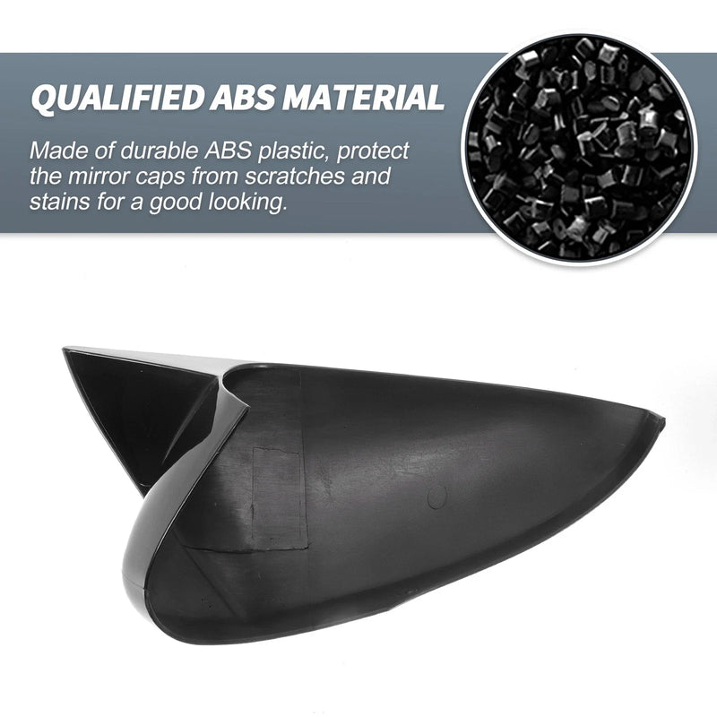 Ford Mondeo Fusion Rearview Mirror Cover Overlay Gloss Black (2013-2020)