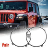 Jeep 7" Headlight Mounting Bracket Ring Bezels Cover