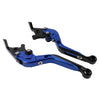 Kawasaki ZX636R ZX6RR CNC Blue Extendable Brake Clutch Levers (2005-2006)