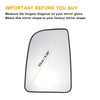 Mercedes Sprinter Left Upper White Mirror Glass w/ Back Non-heated (2018-2023)