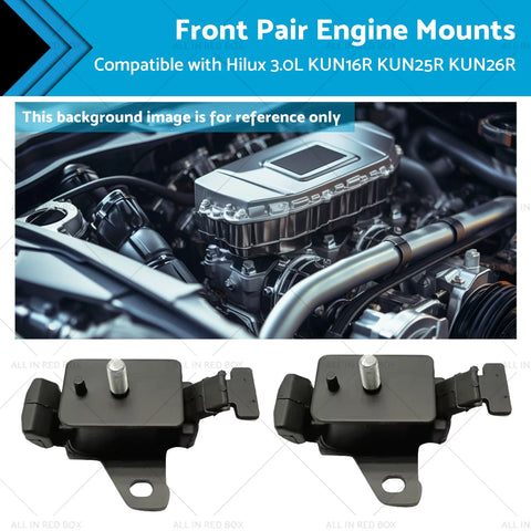 Toyota Hilux 3.0L KUN25R KUN26R KUN16R Front Pair Engine Mounts (05-16)