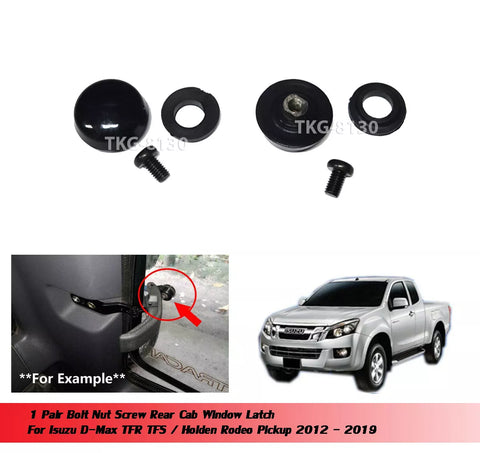Isuzu Dmax D-Max 2 x Nut Screws Rear Cab Window Latch Lock (2012-2019)
