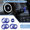 Chevy Camaro Blue AC Vent Ring Covet Trim (2017-2021)