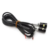 Motorcycle Black License Plate LED White Turn Signal Lights
