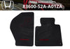 Honda S2000 Floor Mat Set Black LHD w/Red Letters (2000–2009)