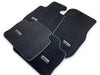 BMW X3 E83 Black with M Emblem (2004-2010) - 2 x LHD Clips Floor Mats