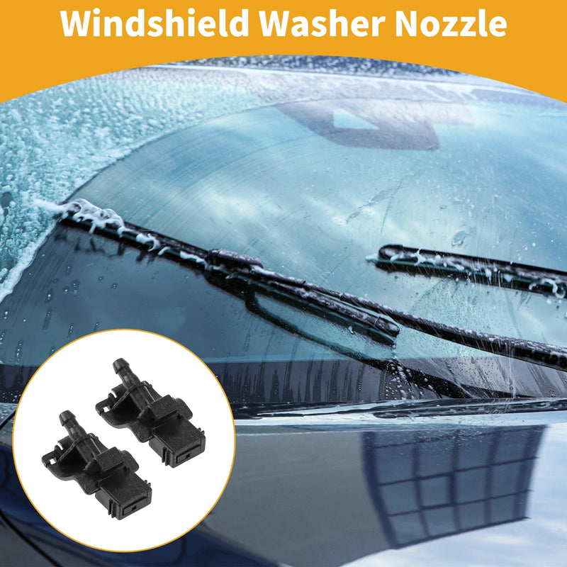 Lexus RX 2010-2015, LS 2008-2016 Windshield Washer Nozzle 2 x Black