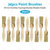 DIY Projects 36PCS 1" Art Varnish Touchup Brushes