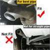 Universal Car Dual Stainless Steel Exhaust Pipe Tail Muffler Tip