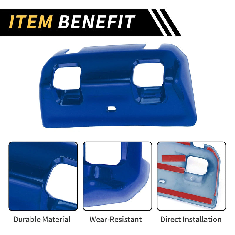 Jeep Wrangler JL JLU (2018-2024) Blue Rear Window Switch Panel Trim Cover