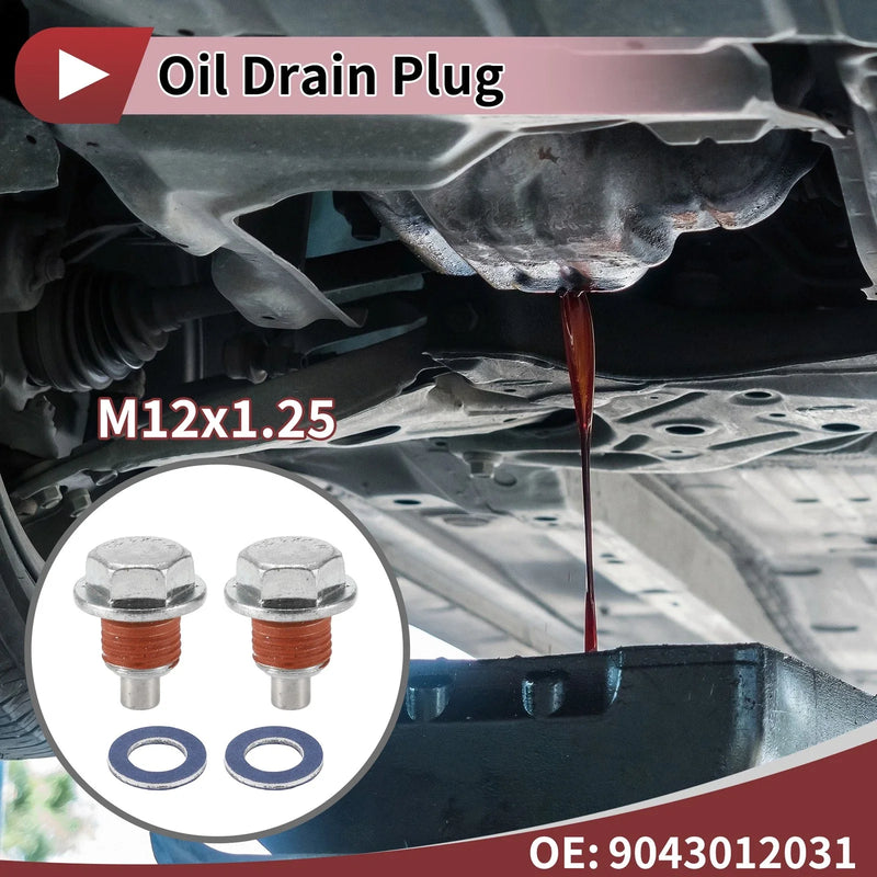 Toyota Tacoma Tundra Camry Corolla Red 1 x Set Oil Drain Plug