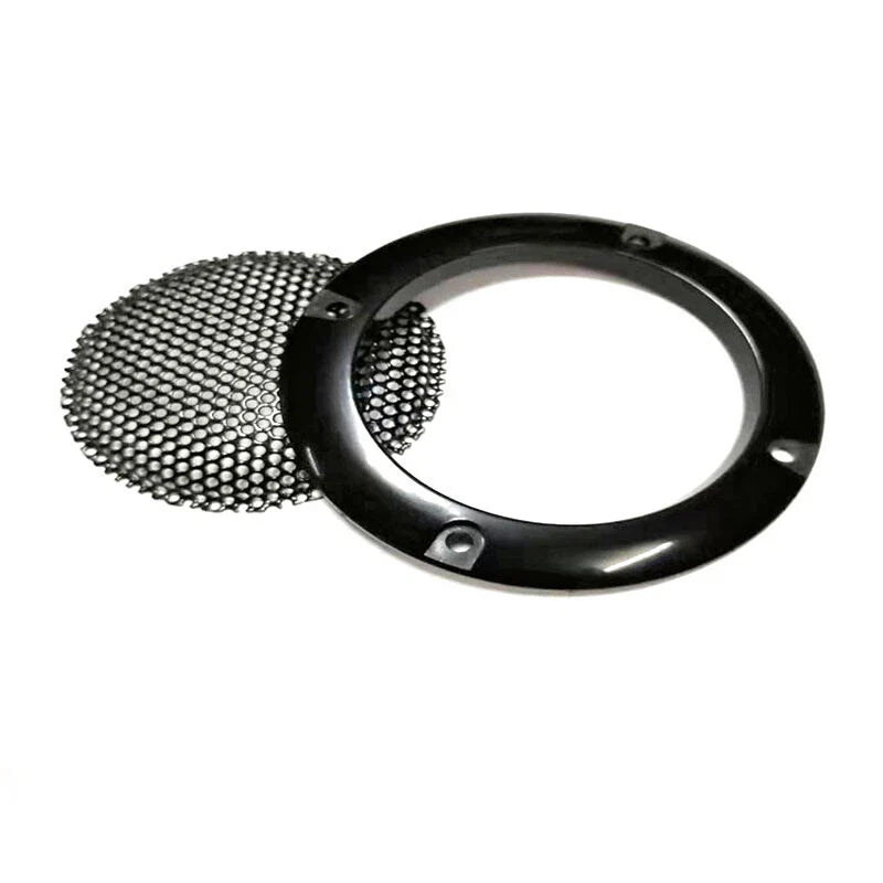 2pcs 2 inch Audio Speaker Cover Mask Frame Grille Black