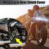 Heat Shield Exhaust Pipe Protector Universal Motorcycle White