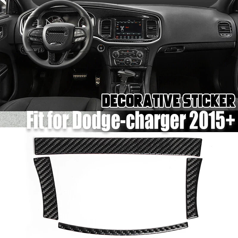 Dodge Charger Carbon Fiber Interior Center Storage Accent Cover Trim