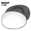 Peugeot 107 Right Side White Mirror Glass (2005-2014)
