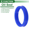Oil Seal 52x62x12mm TPU Seal Ring Rotary Shaft High Pressure Blue 5 Pcs
