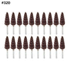 Rotary Tool 10 x 3mm Cone Sandpaper Flap Wheel (240-400 Grit)