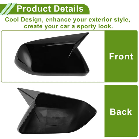 Ford Mustang Gloss Black Mirror Cover Caps (2015-2023)