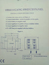 Marine Applications Switch Panel 4 Gang 12V/24V White Waterproof