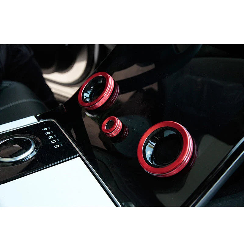 Velar Range Rover Sport Silver Volume Air Condition Buttons Cover Ring Trim