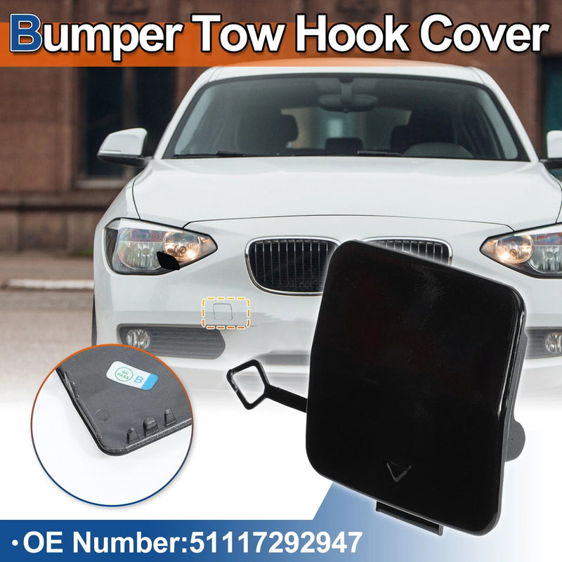 BMW 1 Series F20 F21 (2011-2019) Black Tow Hook Cover