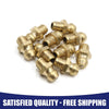 Car Motorcycle 10 x M6 x 1 Brass Thread Straight Grease Nipple Fitting