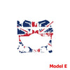 Mini Cooper Union Jack AC Button Center Console Sticker PET Decal Fit
