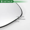 Ford B Max Left Side White Mirror Glass w/ Back Convex (2012-2018)
