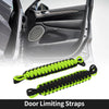 Jeep Wrangler TJ JK (2007-2018) - Black & Deep Green 2 x Door Limiting Straps