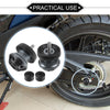 Motorcycle Aluminum Alloy Titanium Tone Pair Swingarm Spools 6mm M6x1.0