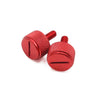 Harley-Davidson 2 x Red 6mm Thread Diameter Motorcycle Seat Bolt Screw