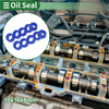 Oil Seal 10x16x8mm Rotary Shaft Seal TPU Blue 10 pcs