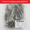 Hot Stapler Staple / 0.8mm / 500Pcs Pre-cut Silver Stainless Steel V Style