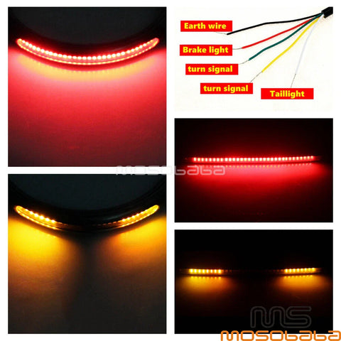 Cafe Racer CB450 CL100 SR400 XS650 GS750 Z650 LED Rear Seat Hoop